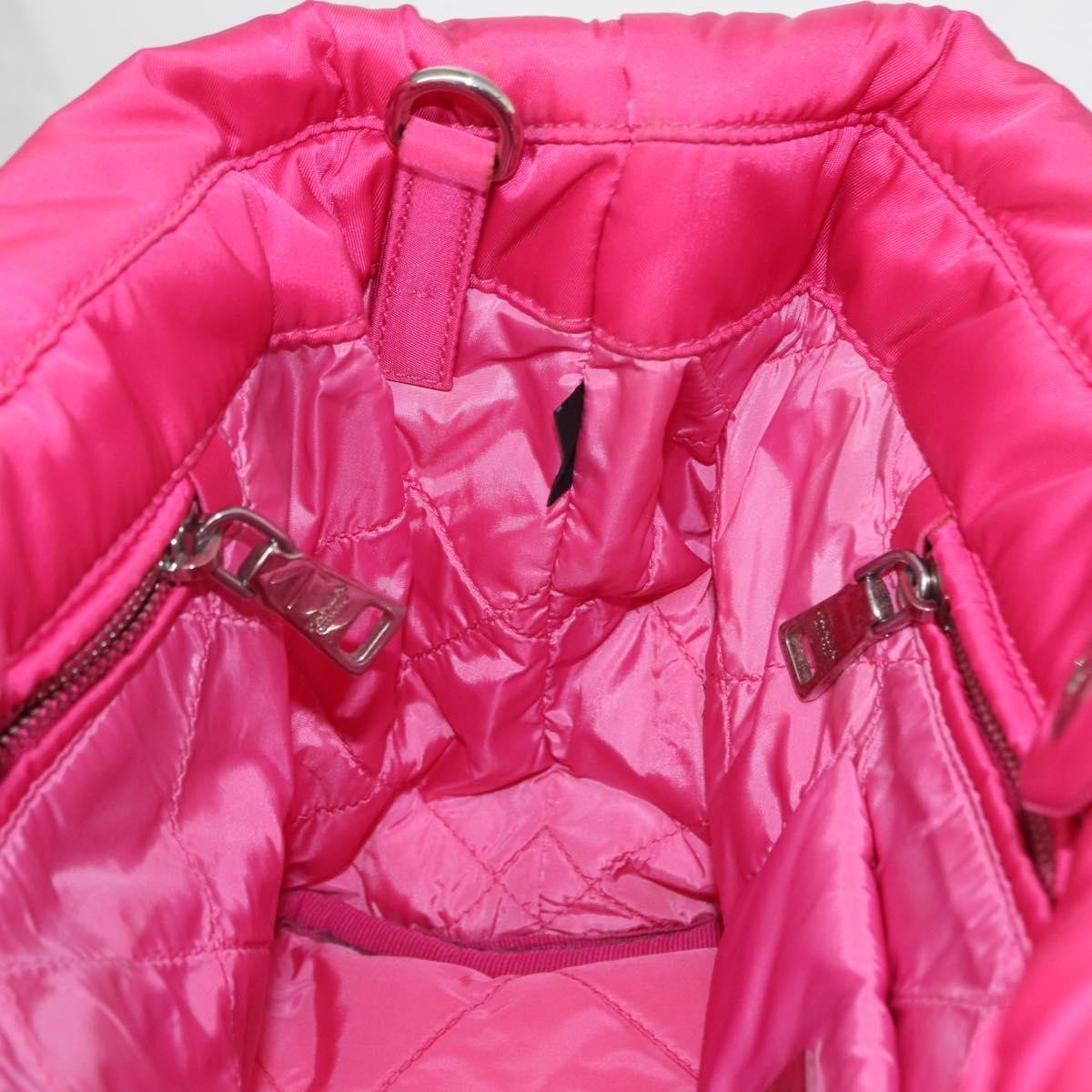 Prada Bomber Tessuto Pink Nylon Tote Bag Bag (Pre-Owned)