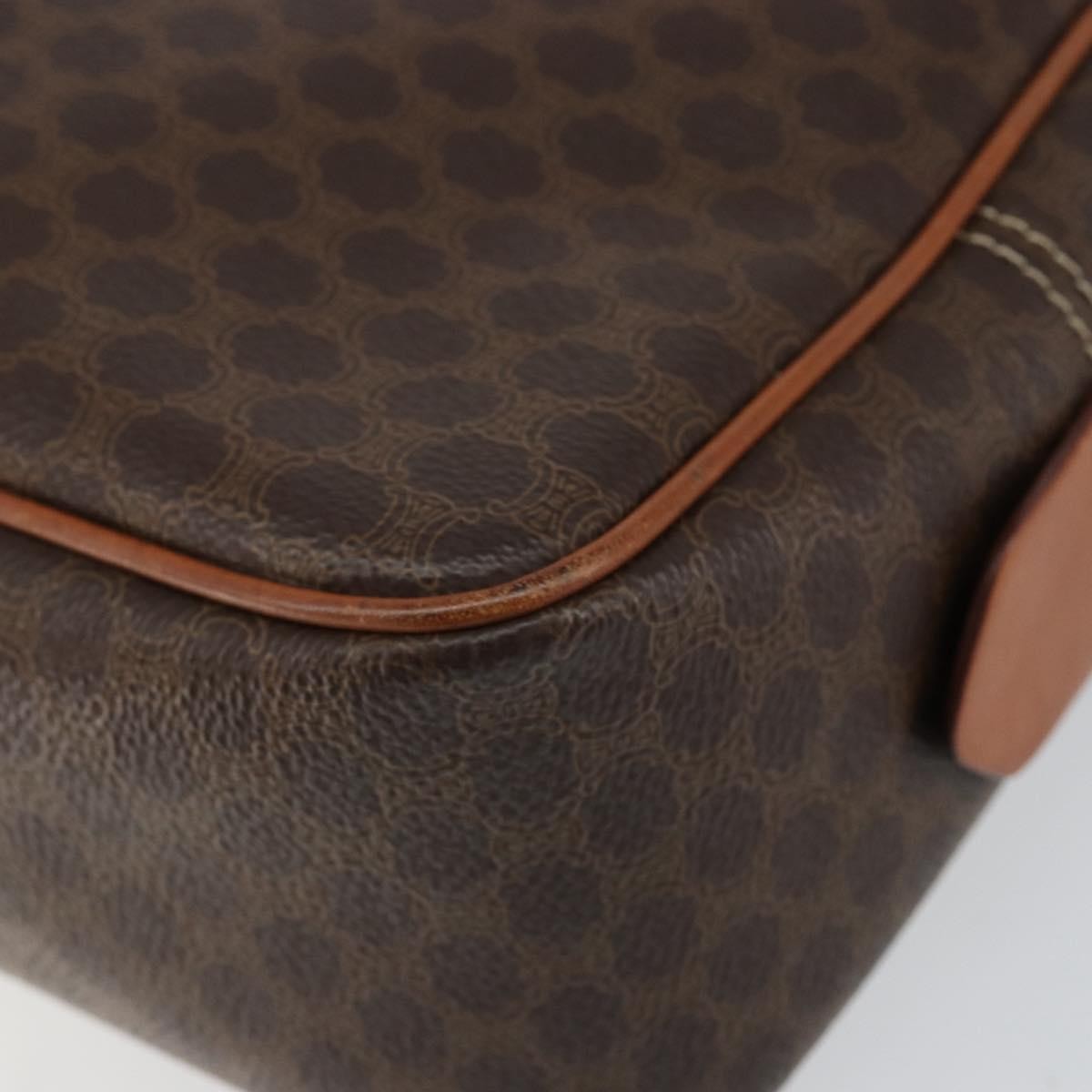 Celine Macadam Macadam With Leather Brown Canvas Handbag (Pre-Owned)