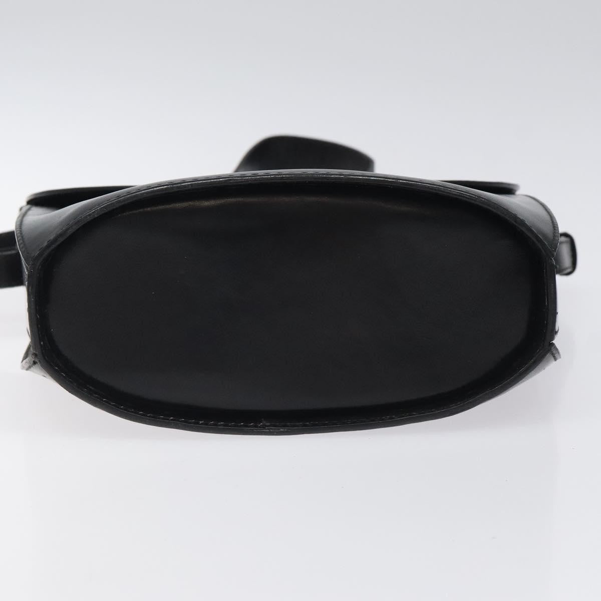 Bally Vintage Leather Black Leather Shoulder Bag Bag (Pre-Owned)
