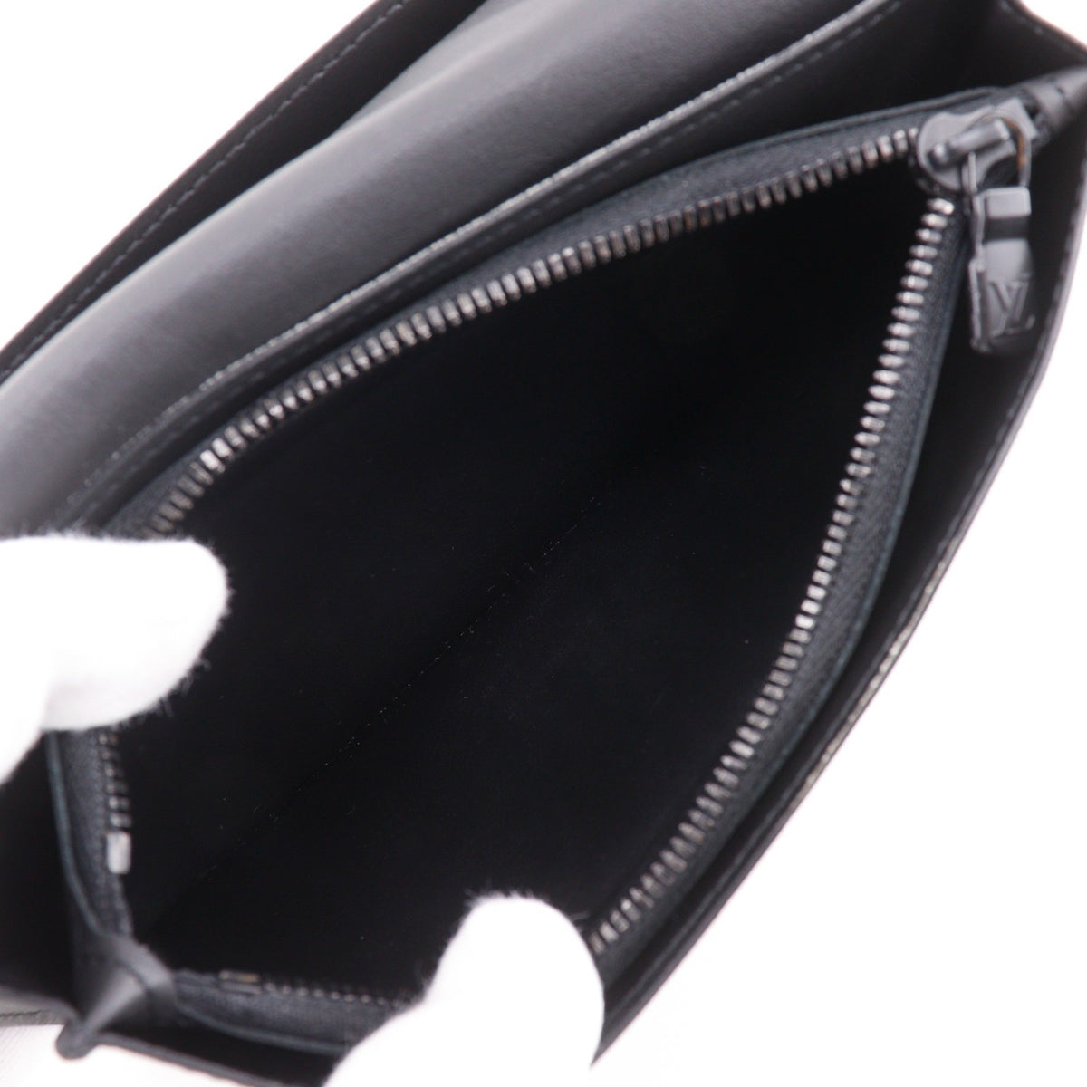 Louis Vuitton Brazza Monogram Shadow Leather Black Leather Wallets Accessory (Pre-Owned)