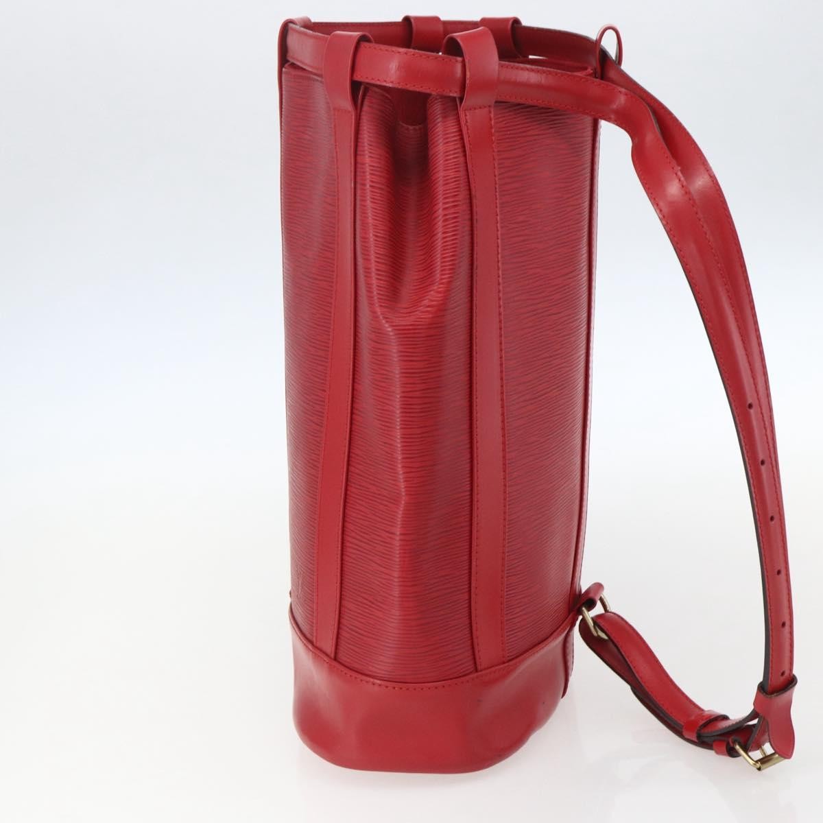 Louis Vuitton Randonnee Epi Leather Red Leather Shoulder Bag Bag (Pre-Owned)