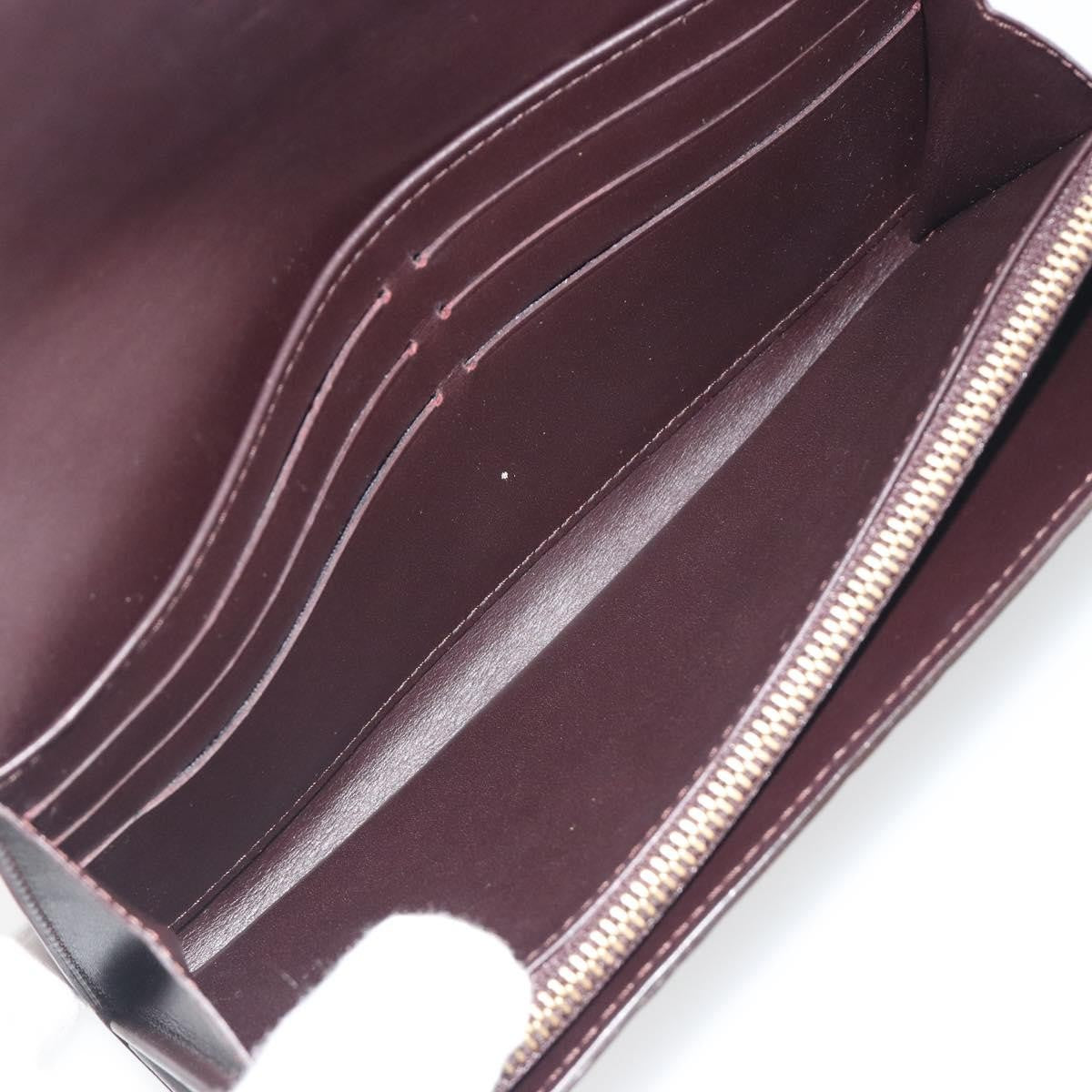 Louis Vuitton Sarah Monogram Vernis Burgundy Patent_Leather Clutche & Pouche Bag (Pre-Owned)
