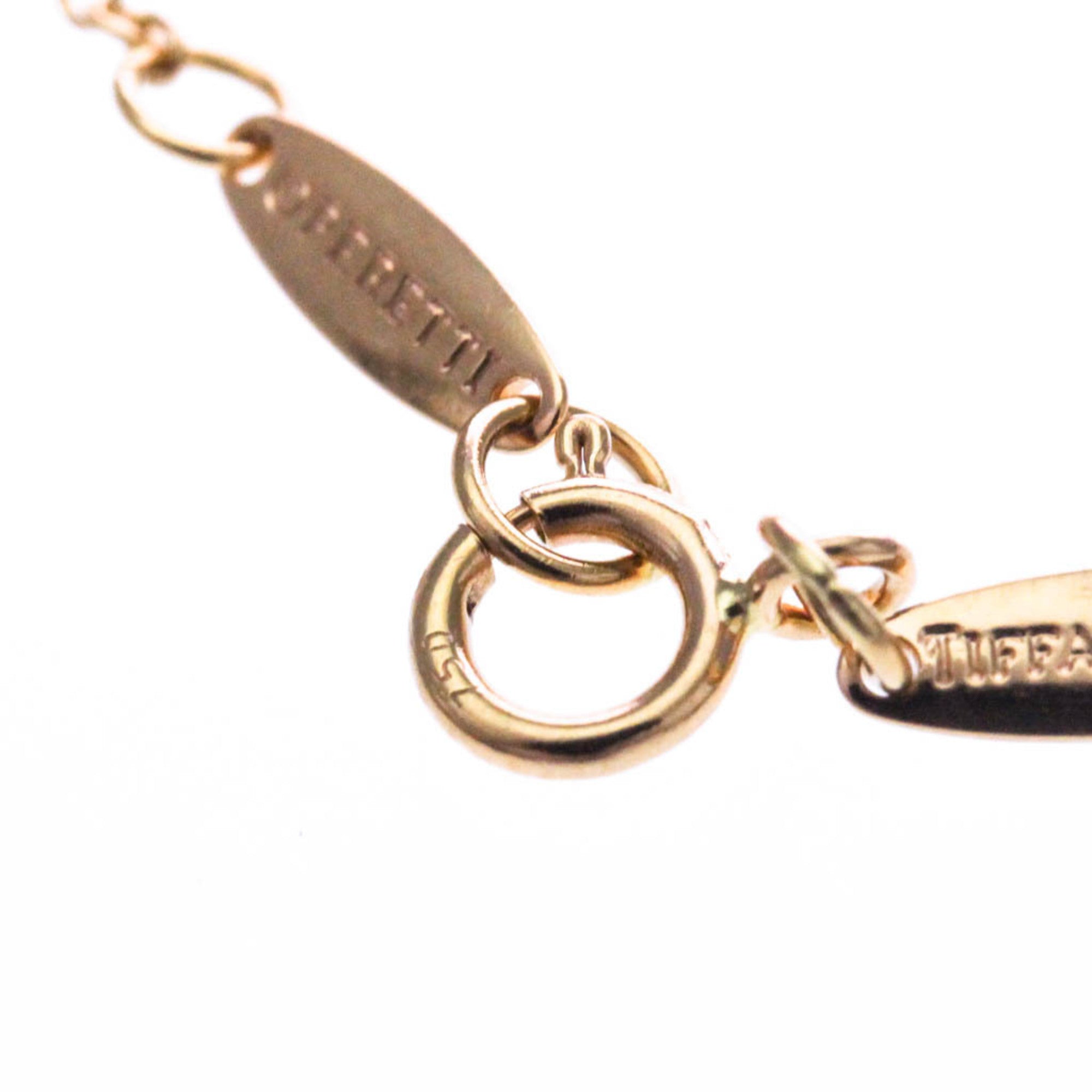 Tiffany & Co. Elsa Peretti Diamonds By The Yard 18K Rose Gold With Diamond Gold Pink_Gold Bracelet Jewelry (Pre-Owned)