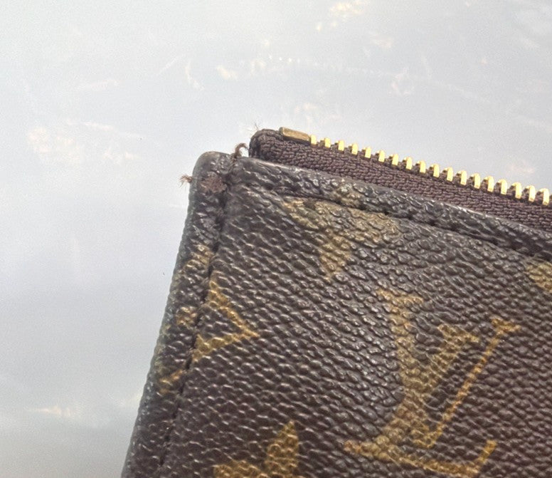 Louis Vuitton Poche Documents Monogram Canvas Brown Canvas Briefcase Bag (Pre-Owned)