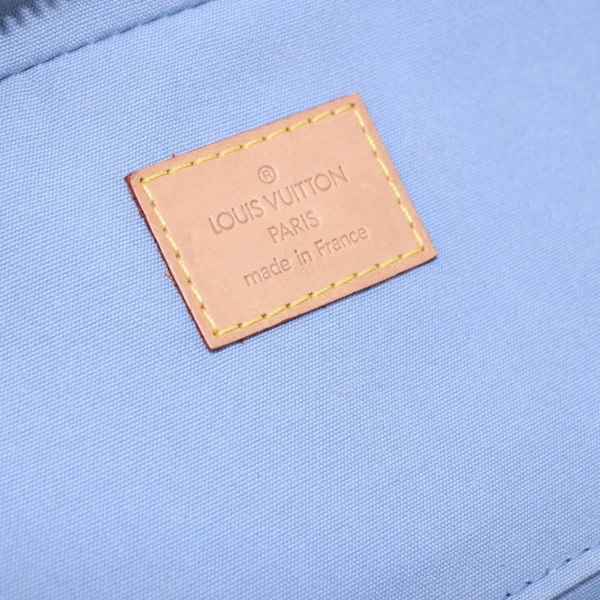 Louis Vuitton Sullivan Horizontal Monogram Vernis Blue Patent_Leather Handbag (Pre-Owned)