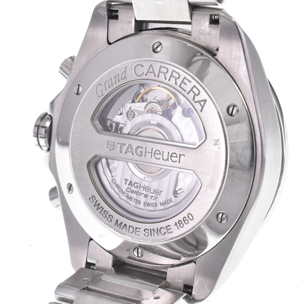 Tag Heuer Grand Carrera Chronograph Calibre 17 Automatic Stainless Steel Watch (Pre-Owned)