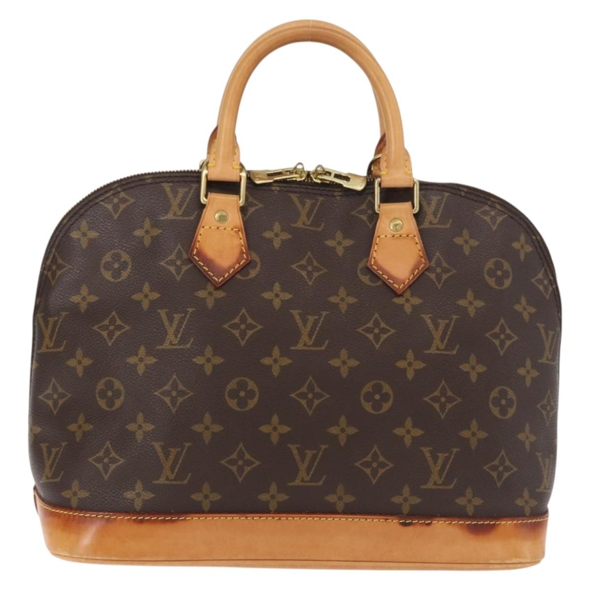 Louis Vuitton Alma Monogram Canvas Brown Canvas Handbag (Pre-Owned)
