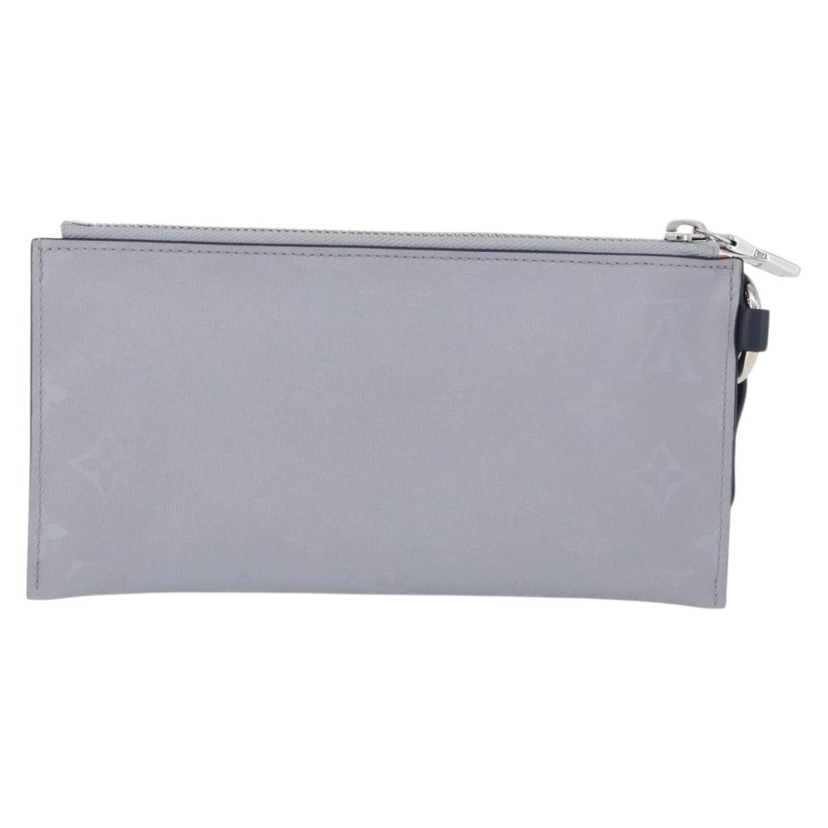 Louis Vuitton Alpha Pouch Limited Edition Monogram Satellite Canvas Silver Canvas Clutche & Pouche Bag (Pre-Owned)