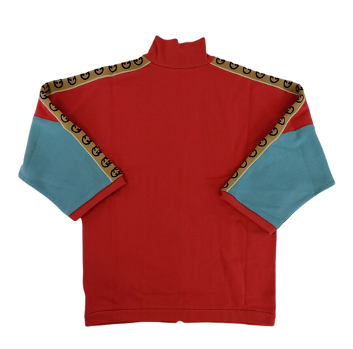 Gucci Girls Red/Blue Sports Zip-Up Kimono Sweatshirt 10 Women XS