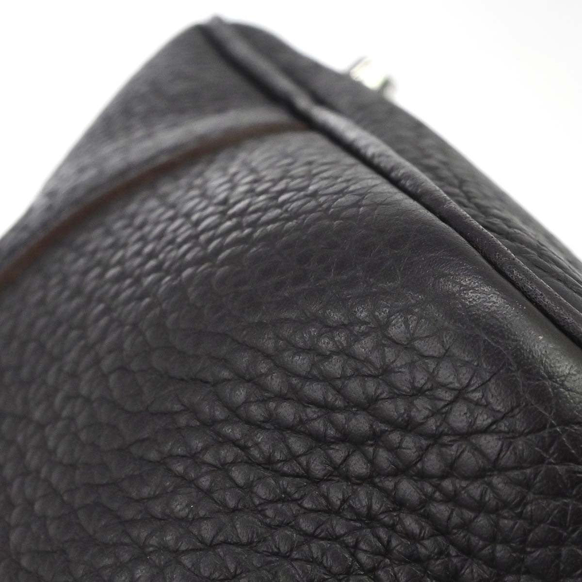 Hermes Picotin Lock Clemence Purple Leather Handbag (Pre-Owned)