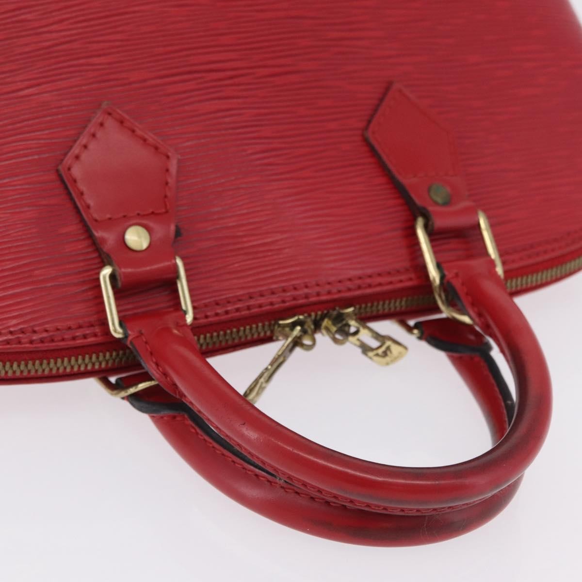 Louis Vuitton Alma Epi Leather Red Leather Handbag (Pre-Owned)