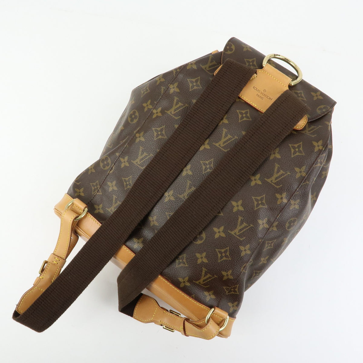 Louis Vuitton Vintage Montsouris Monogram Canvas Brown Canvas Backpack Bag (Pre-Owned)