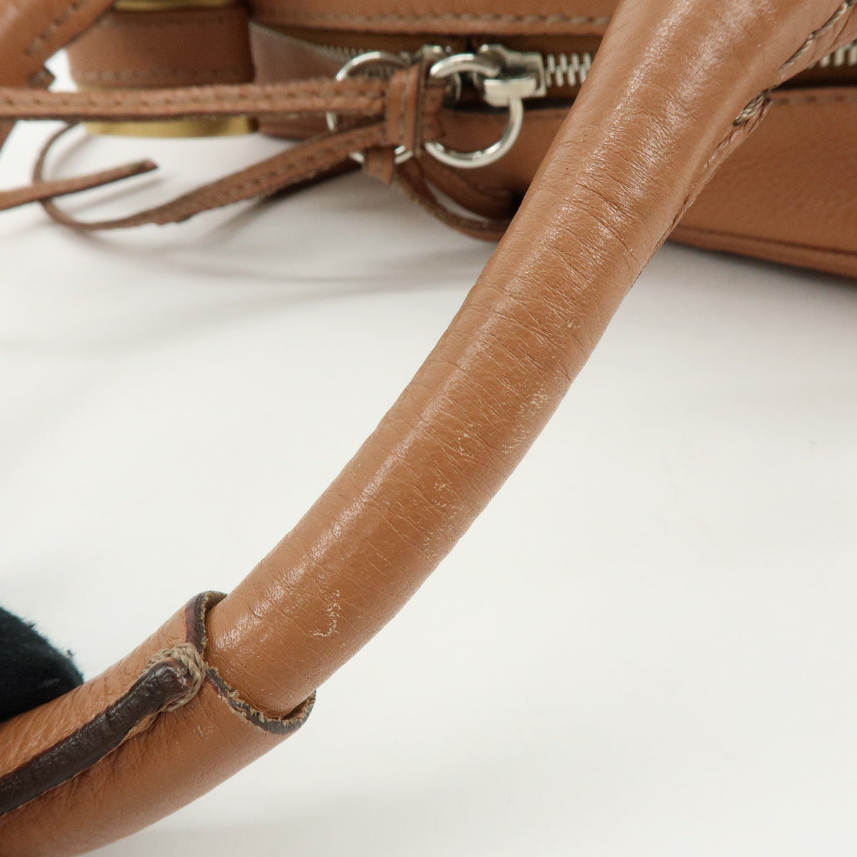 Chloe Paddington Leather Brown Leather Tote Bag Bag (Pre-Owned)