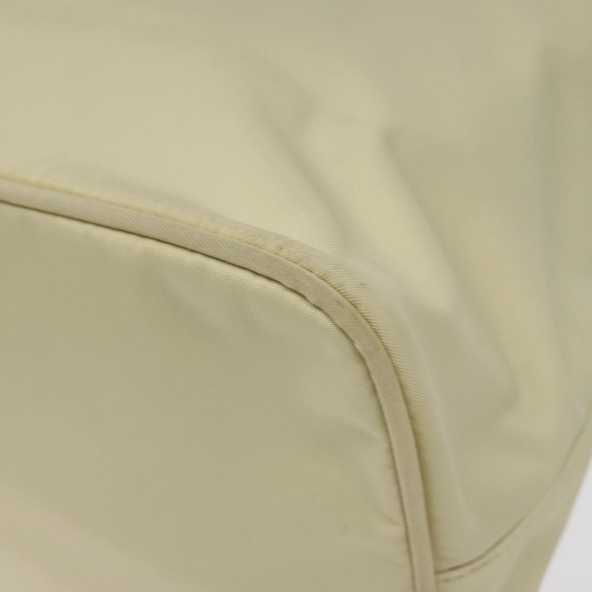 Prada Vintage Tote Tessuto White Nylon Tote Bag Bag (Pre-Owned)