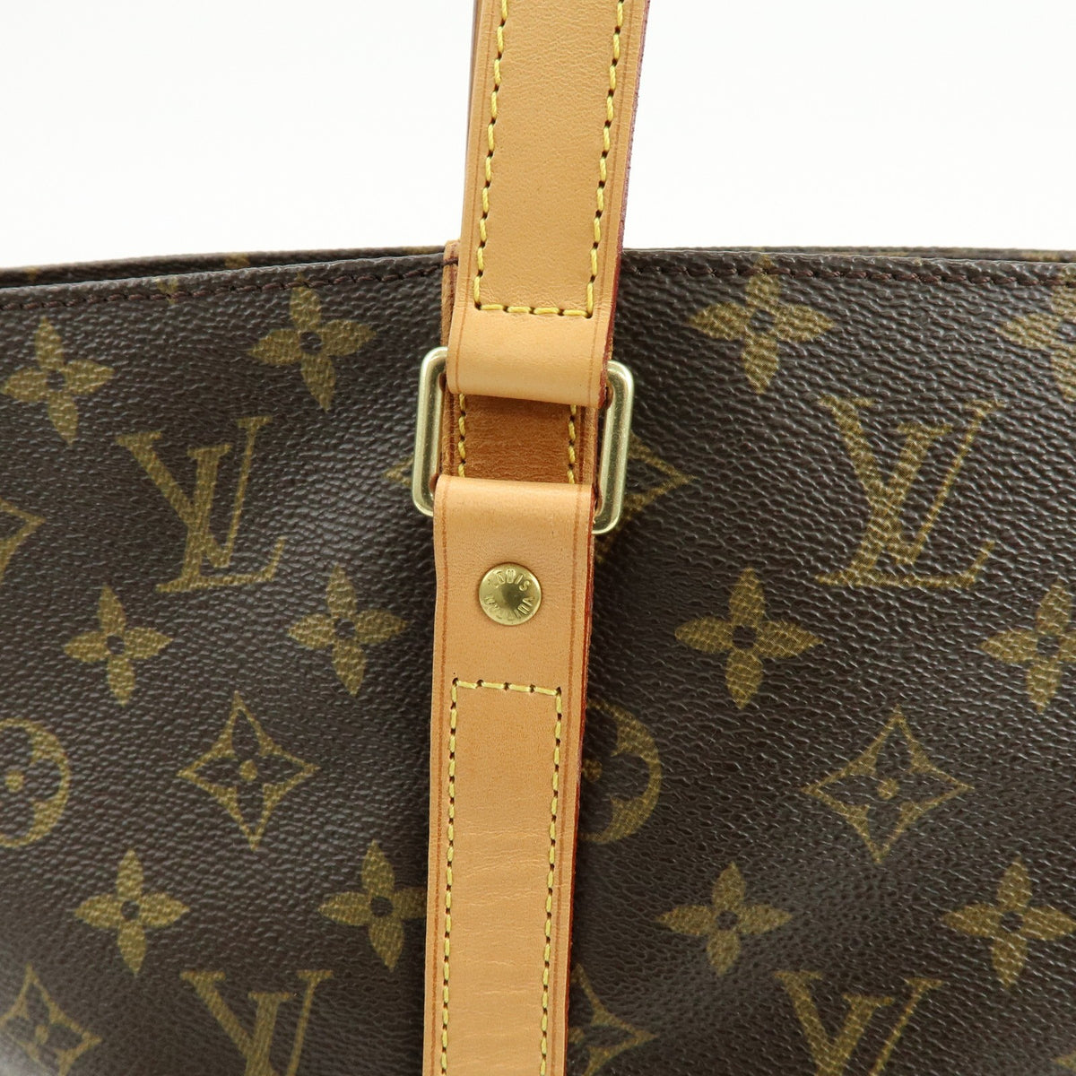 Louis Vuitton Shopping Sac Monogram Canvas Brown Canvas Handbag (Pre-Owned)