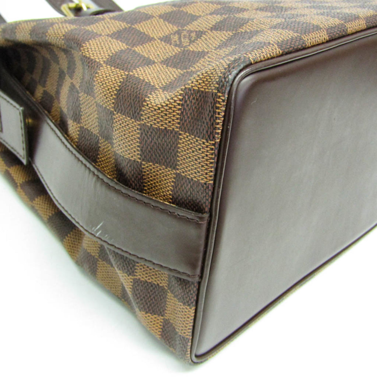 Louis Vuitton Chelsea Damier Ebene Brown Canvas Tote Bag Bag (Pre-Owned)