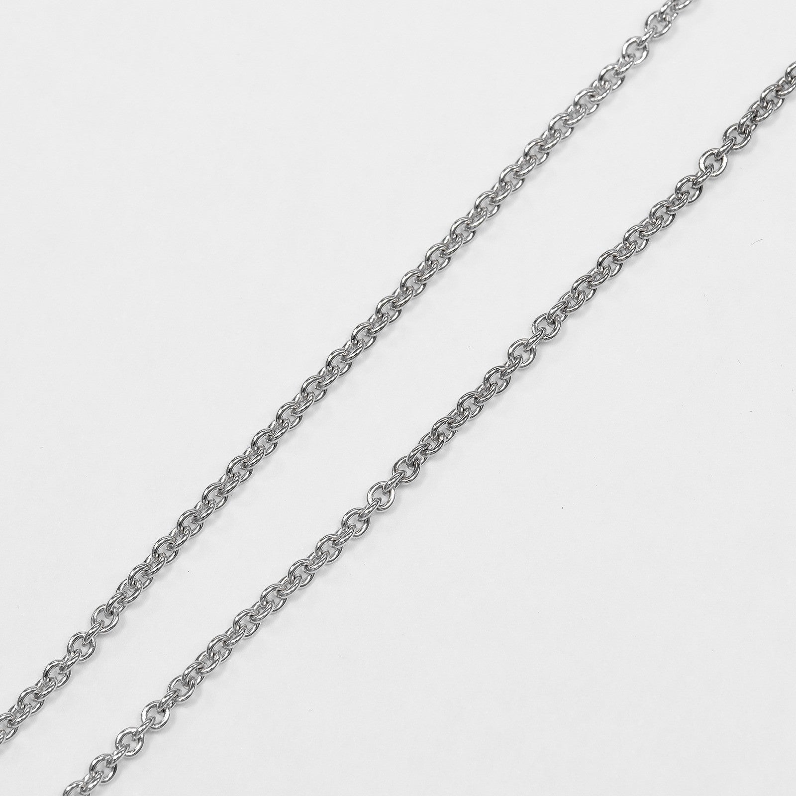 Bvlgari Greek Cross 18K White Gold With Diamonds Silver White_Gold Necklace Jewelry (Pre-Owned)