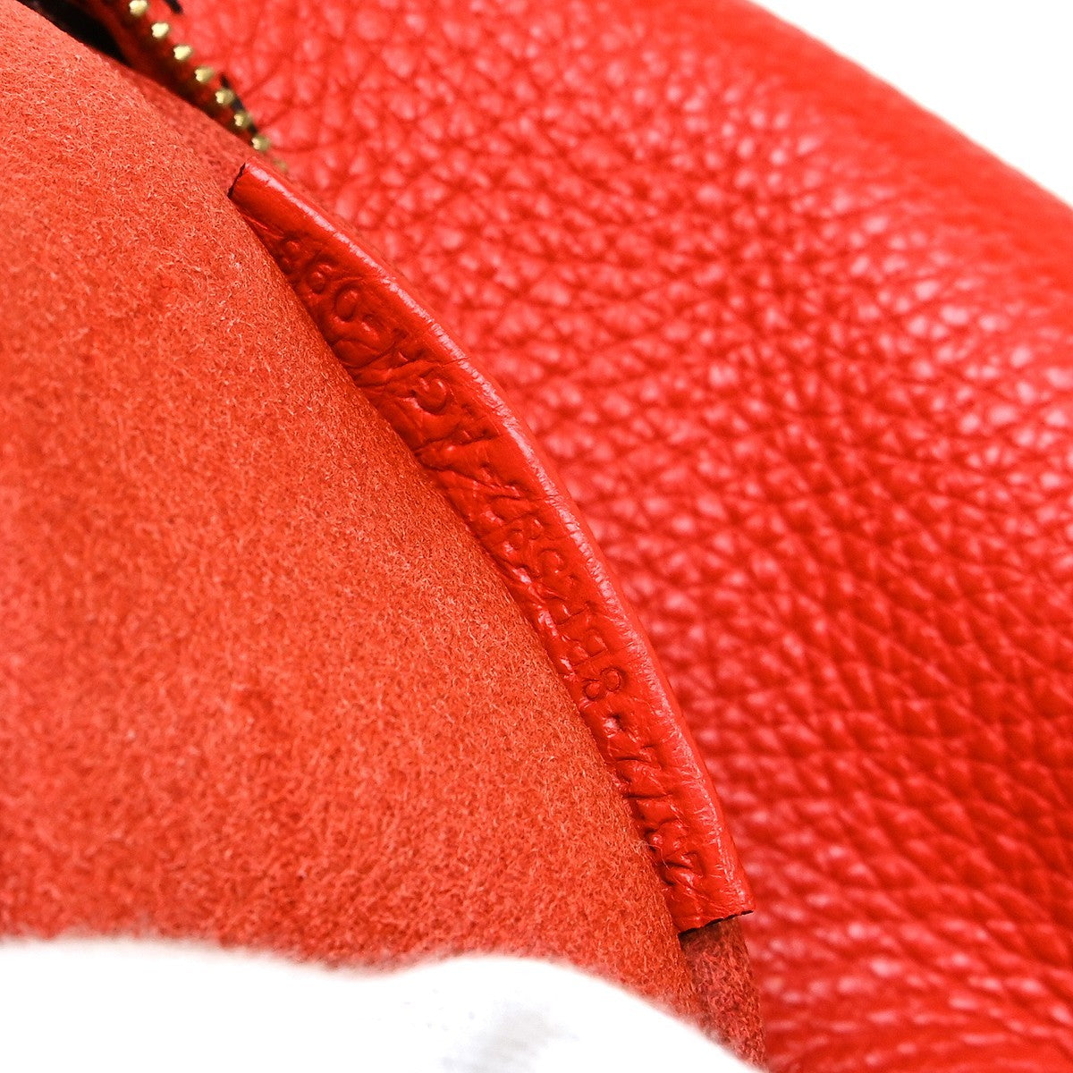 Fendi Selleria Logo Hobo Leather Red Leather Shoulder Bag Bag (Pre-Owned)