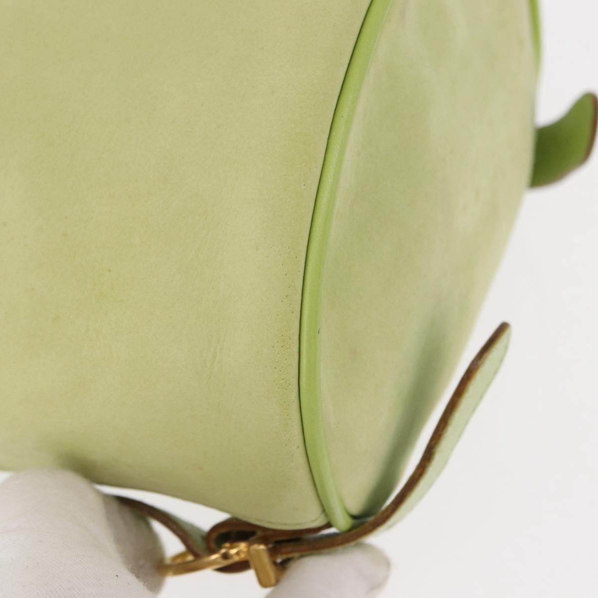 Salvatore Ferragamo Gancini Suede Green Suede Backpack Bag (Pre-Owned)