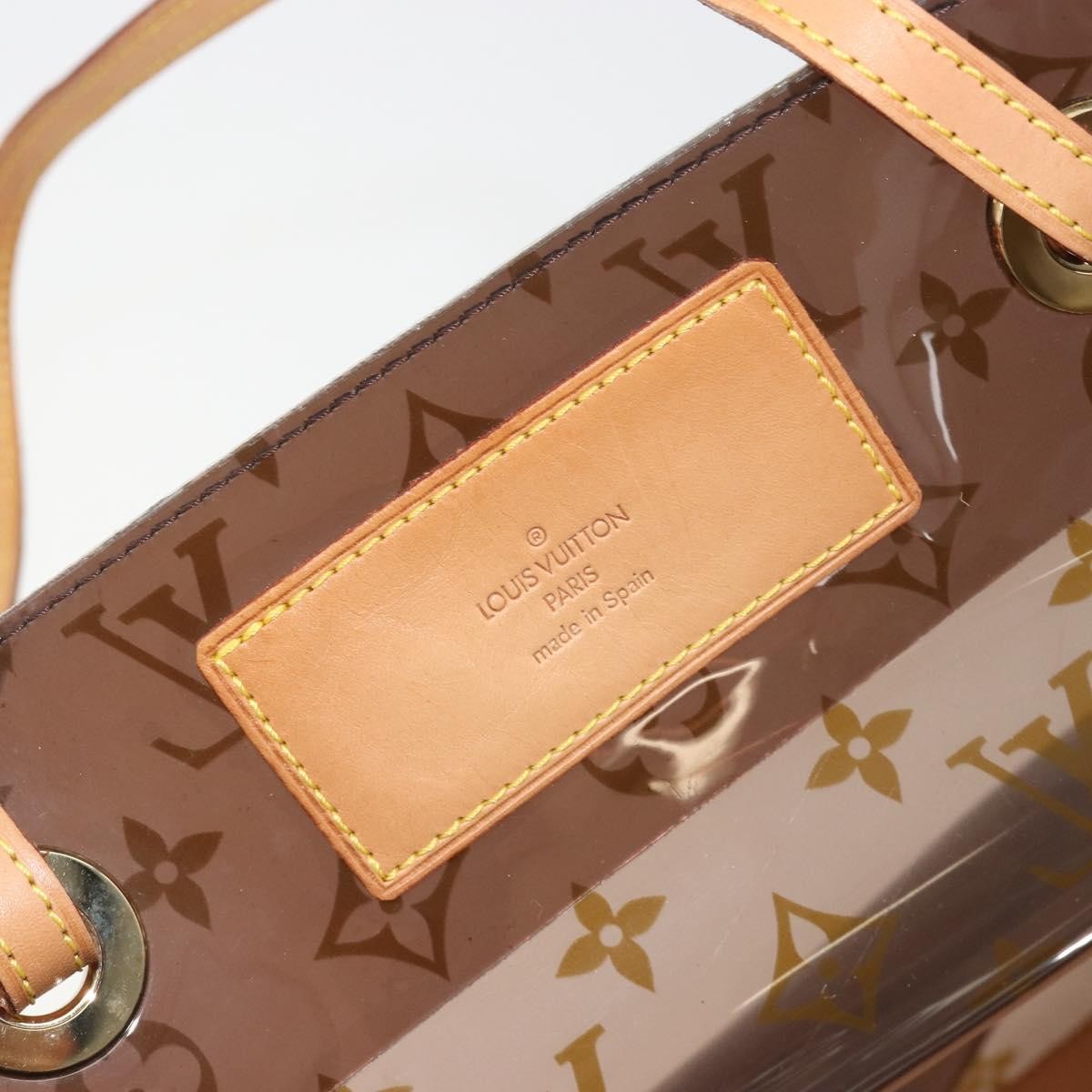 Louis Vuitton Ambre Sac Cabas Monogram Vinyl Brown Plastic Tote Bag Bag (Pre-Owned)