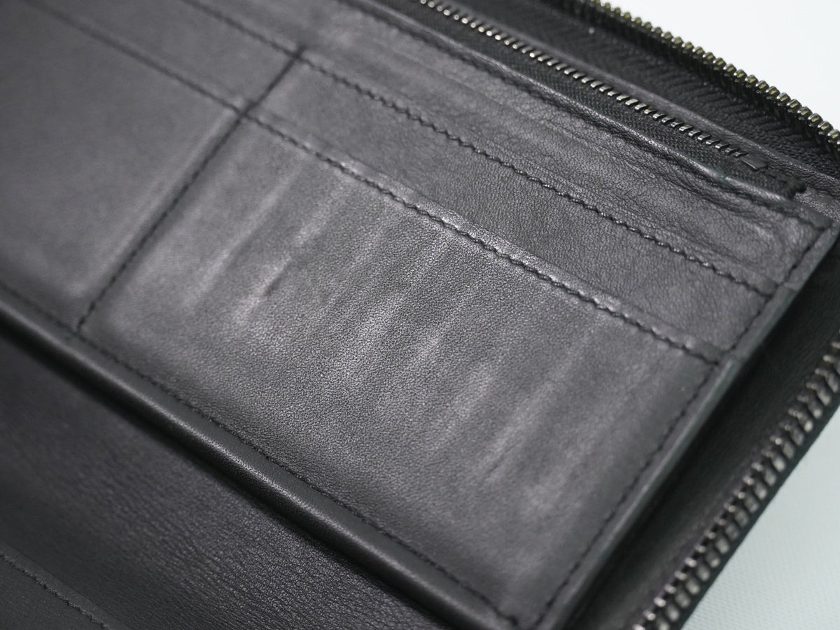 Louis Vuitton Zippy Monogram Shadow Leather Black Leather Wallets Accessory (Pre-Owned)
