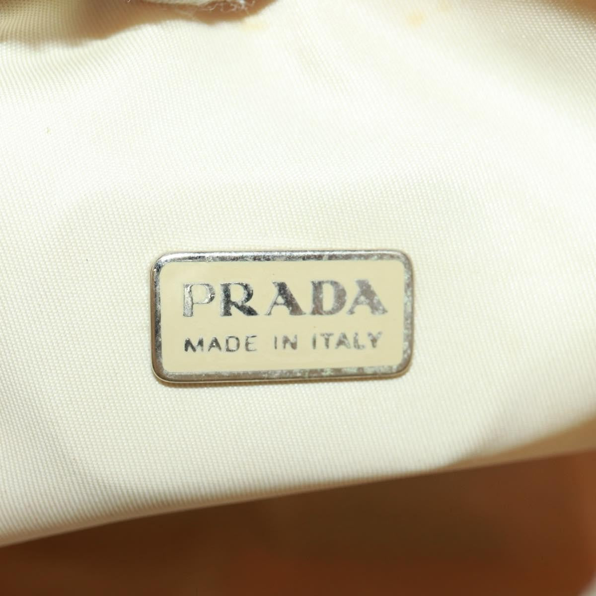Prada Hobo Tessuto Beige Nylon Handbag (Pre-Owned)