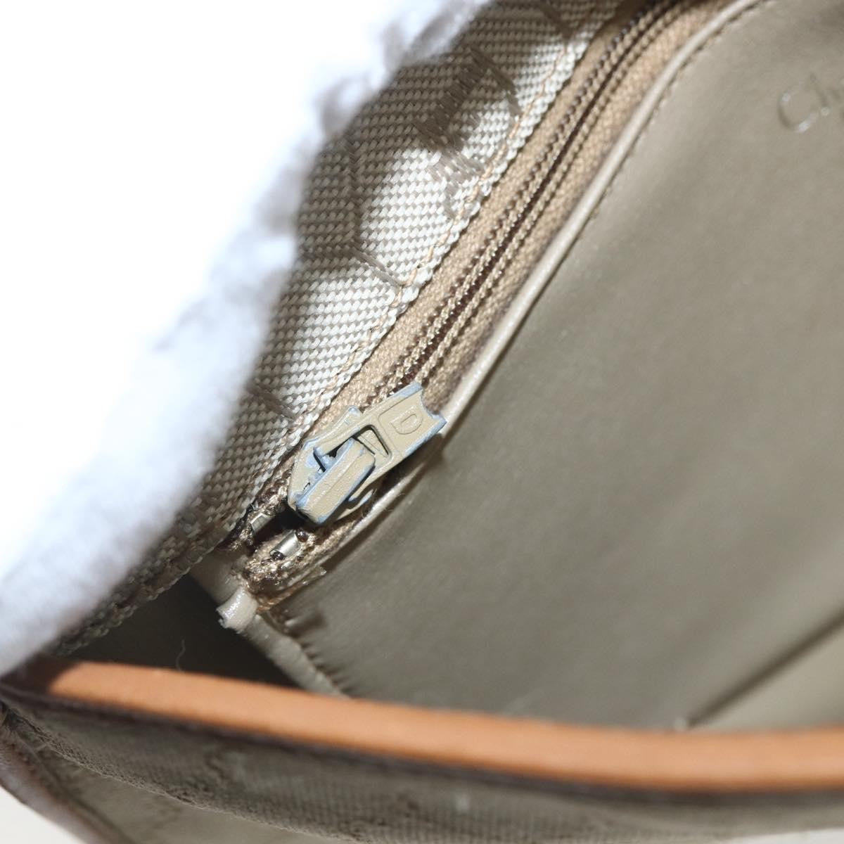 Christian Dior Vintage Honeycomb Canvas And Leather Beige Canvas Shoulder Bag Bag (Pre-Owned)