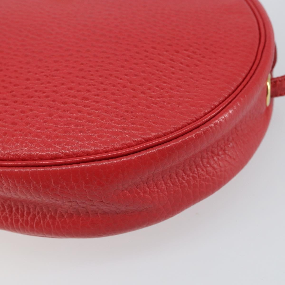 Christian Dior Vintage Leather Red Leather Shoulder Bag Bag (Pre-Owned)