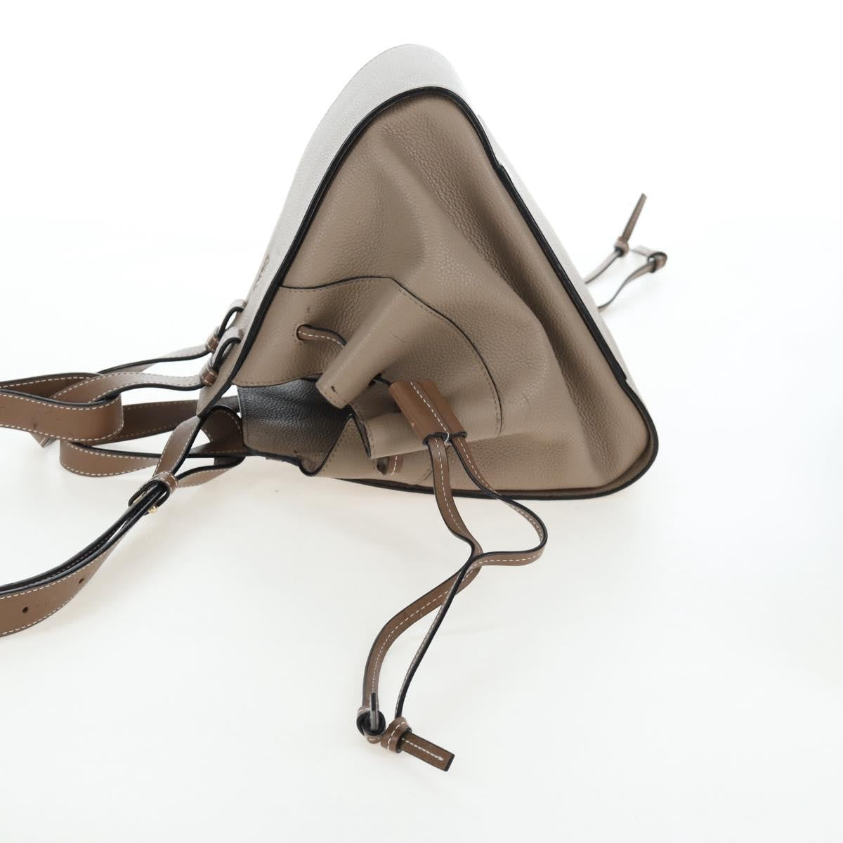 Loewe Hammock Leather Beige Leather Handbag (Pre-Owned)