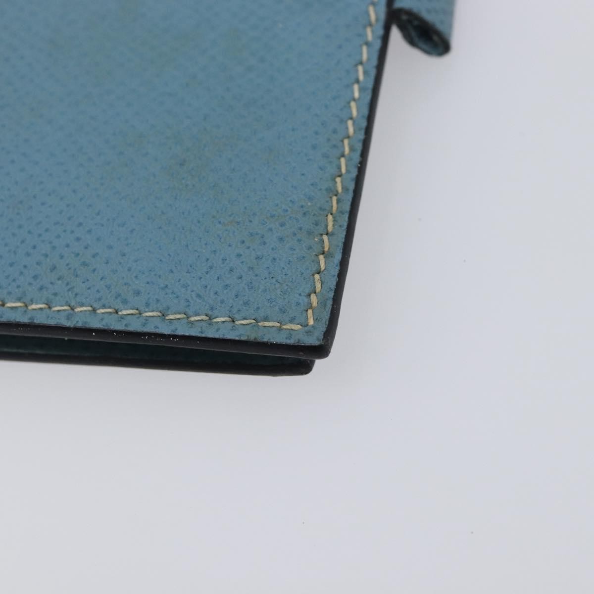 Hermes Vision Agenda Cover Leather Blue Leather Briefcase Bag (Pre-Owned)