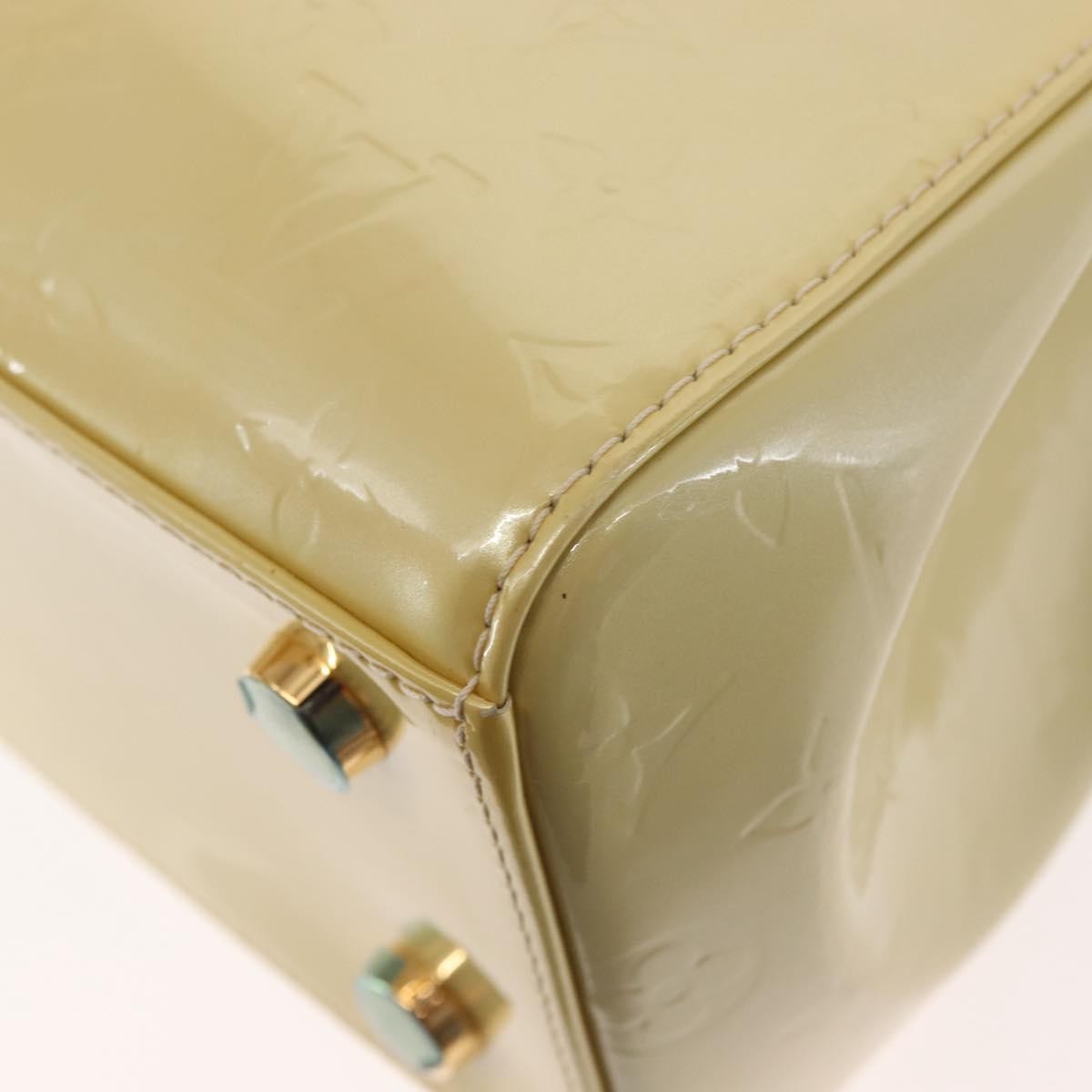 Louis Vuitton Brea Monogram Vernis Beige Patent_Leather Bag (Pre-Owned)
