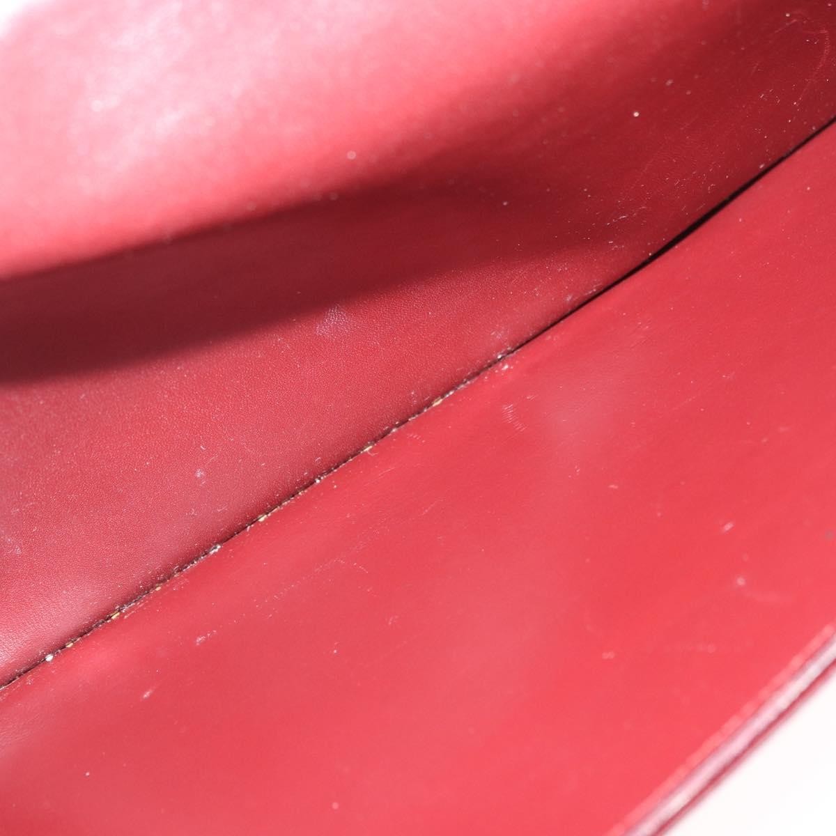 Cartier Must De Cartier Leather Burgundy Leather Clutche & Pouche Bag (Pre-Owned)