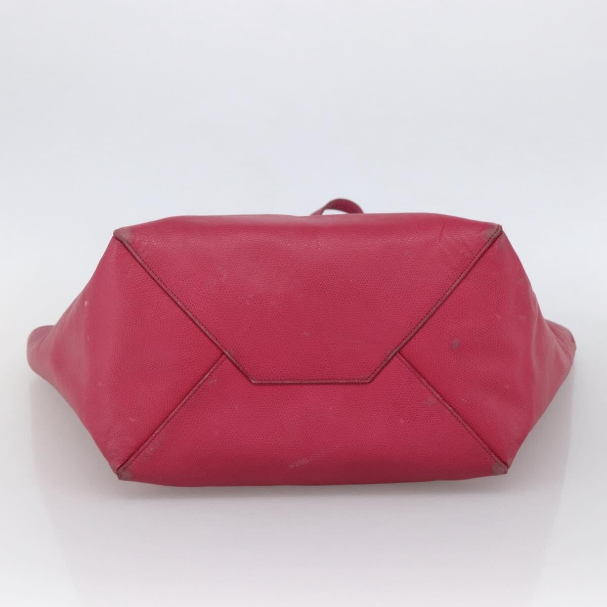 Celine Phantom Cabas Leather With Shearling Pink Leather Tote Bag Bag (Pre-Owned)