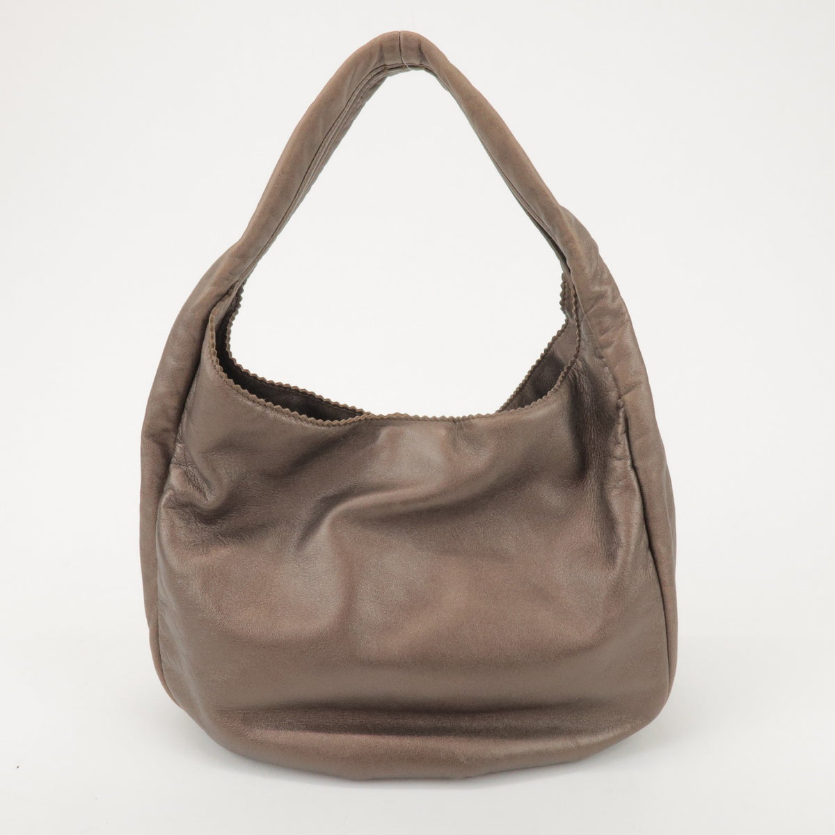 Loewe Anagram Leather Brown Leather Tote Bag Bag (Pre-Owned)