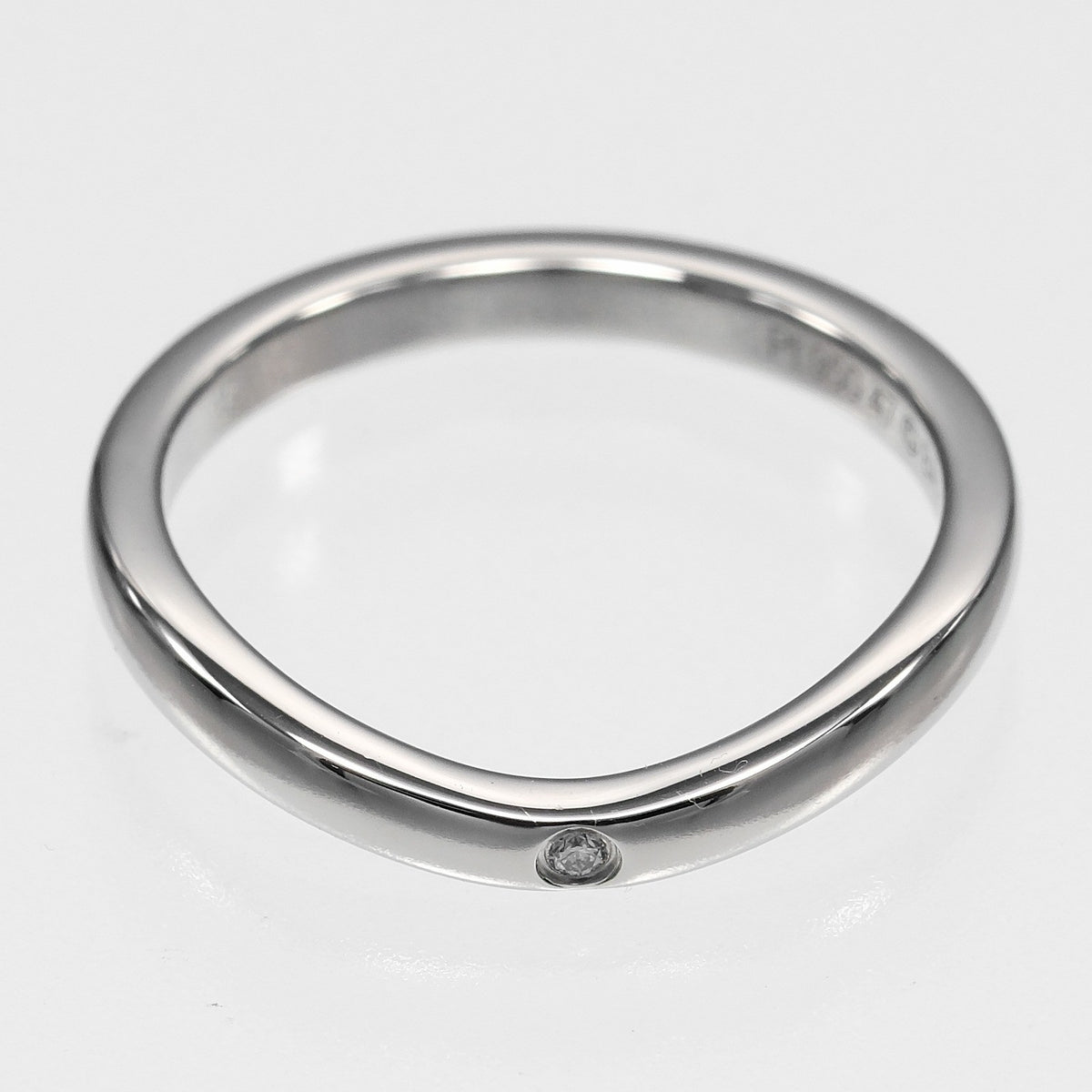Cartier Ballerine Platinum With Diamond Silver Platinum Ring Jewelry (Pre-Owned)