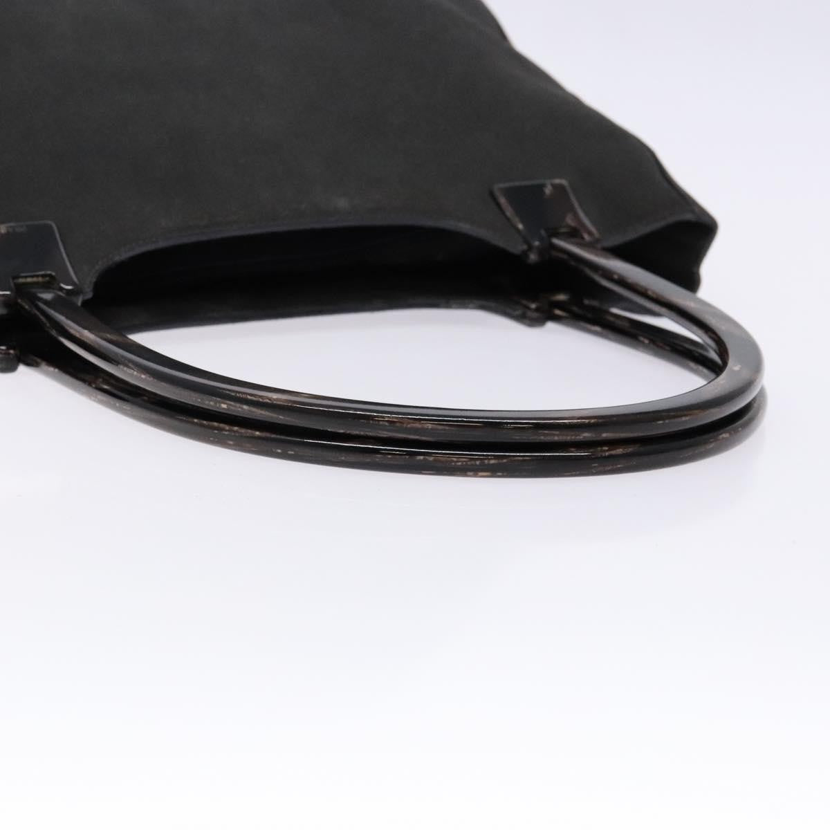 Prada Vintage Tote Suede Gray Suede Tote Bag Bag (Pre-Owned)