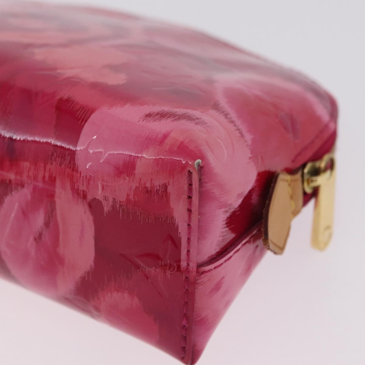 Louis Vuitton Cosmetic Case Limited Edition Monogram Vernis Ikat Pink Patent_Leather Toiletry Case Accessory (Pre-Owned)
