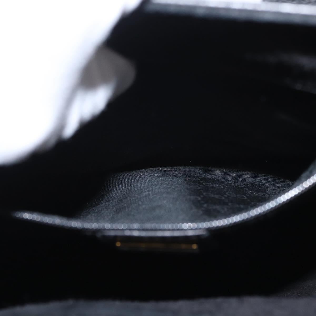 Gucci Vintage Leather Black Leather Handbag (Pre-Owned)