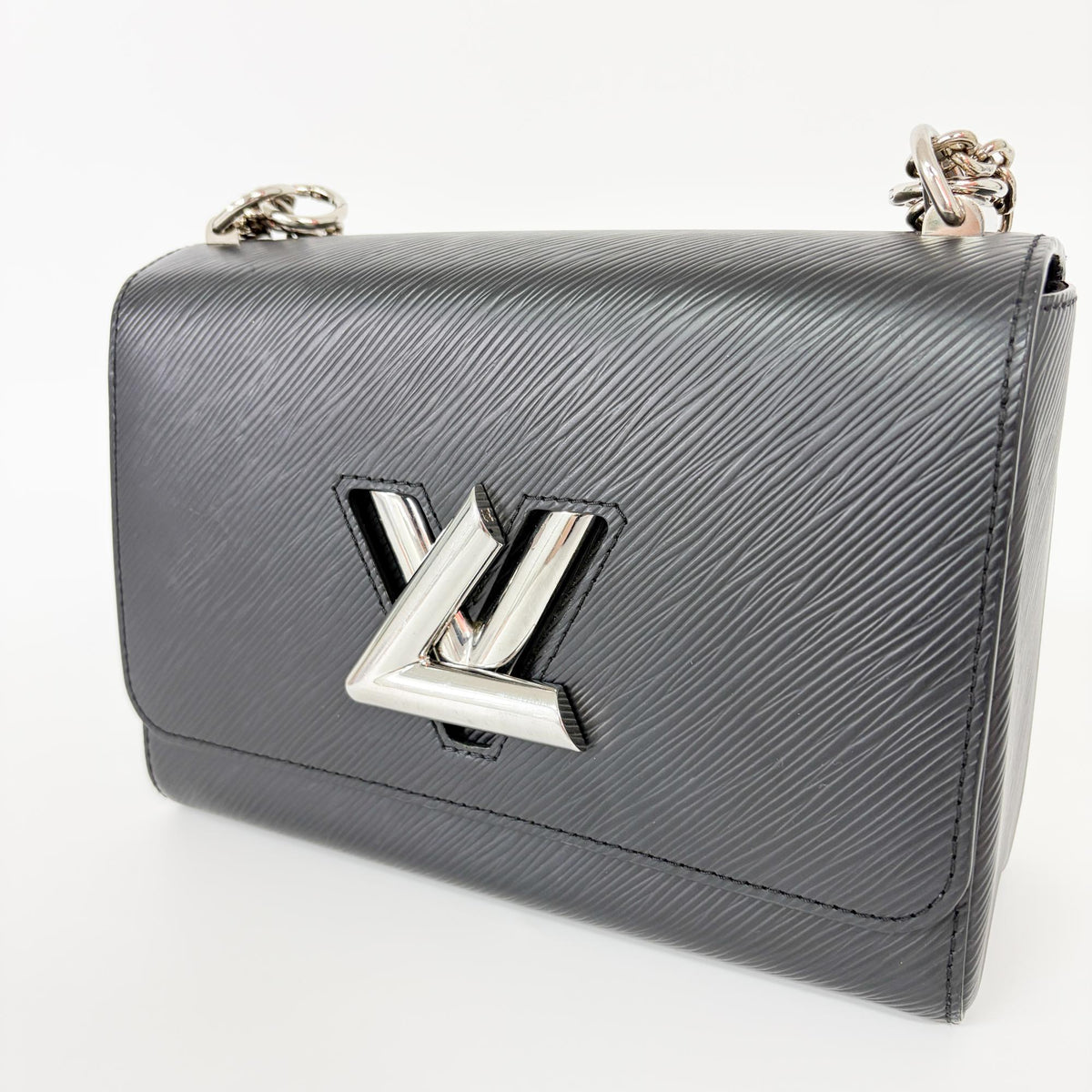 Louis Vuitton Twist Epi Leather Black Leather Handbag (Pre-Owned)
