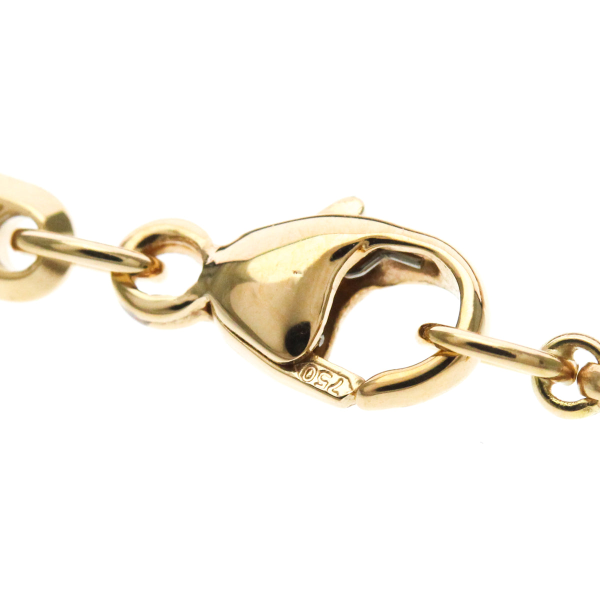 Chopard Happy Diamonds Round Pendant 18K Yellow Gold With Diamonds And 3 Floating Diamonds Gold Pink_Gold Necklace Jewelry (Pre-Owned)