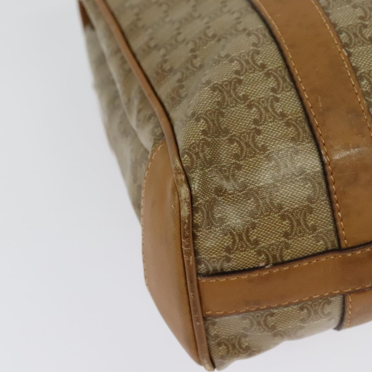 Celine Vintage Macadam Canvas Beige Canvas Bag (Pre-Owned)