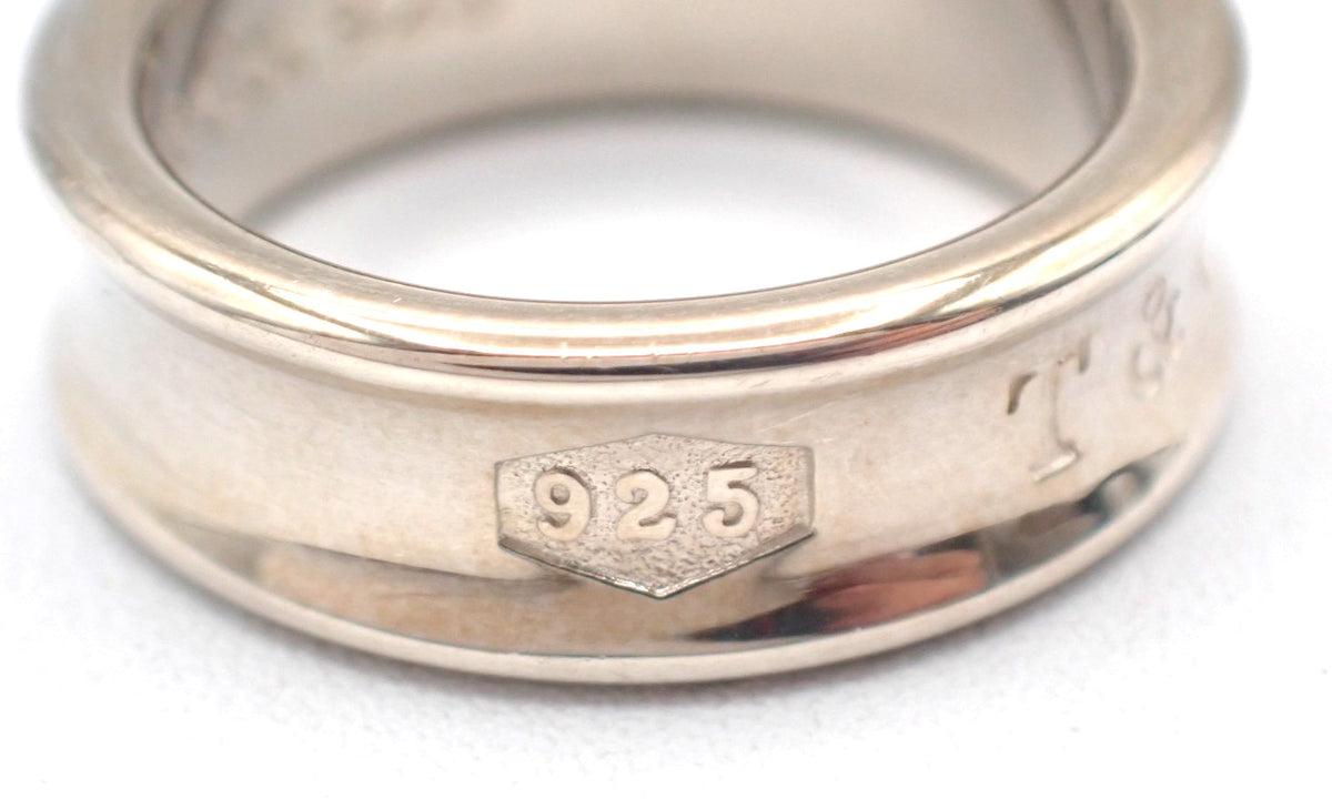 Tiffany & Co. 1837 Band Sterling Silver Silver Silver Ring Jewelry (Pre-Owned)