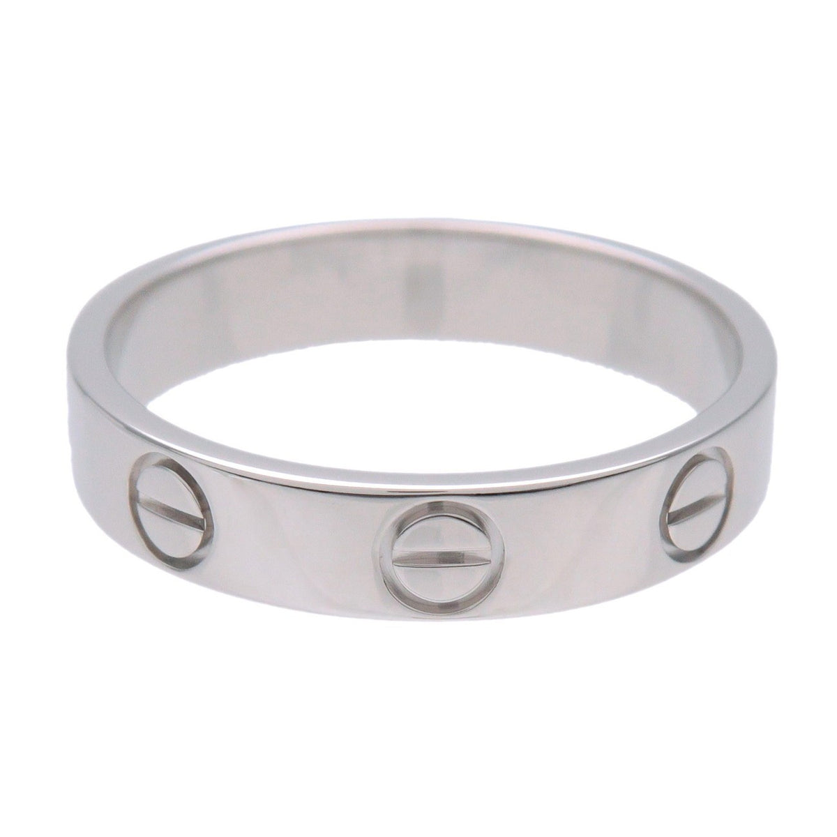 Cartier Love Band 18K White Gold White White_Gold Ring Jewelry (Pre-Owned)