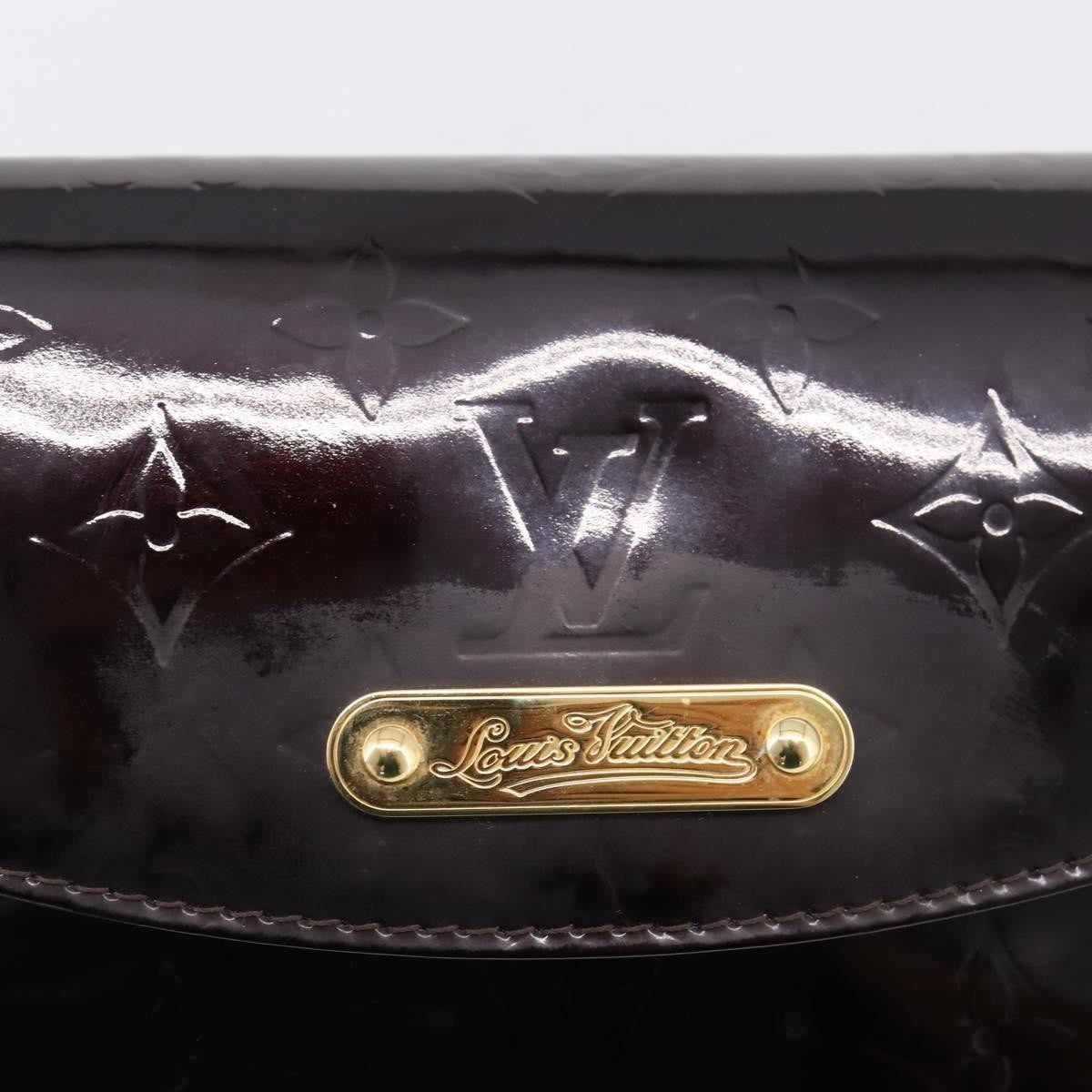 Louis Vuitton Bel Air Pochette Monogram Vernis Burgundy Patent_Leather Clutche & Pouche Bag (Pre-Owned)