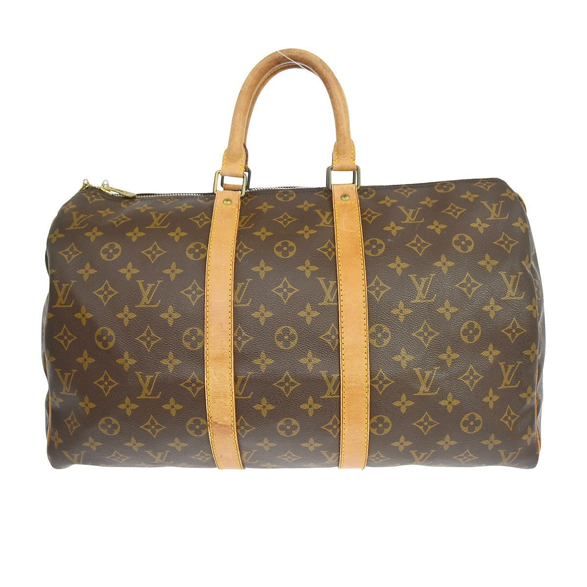 Louis Vuitton Keepall Monogram Canvas Brown Canvas Travel Bag Bag (Pre-Owned)