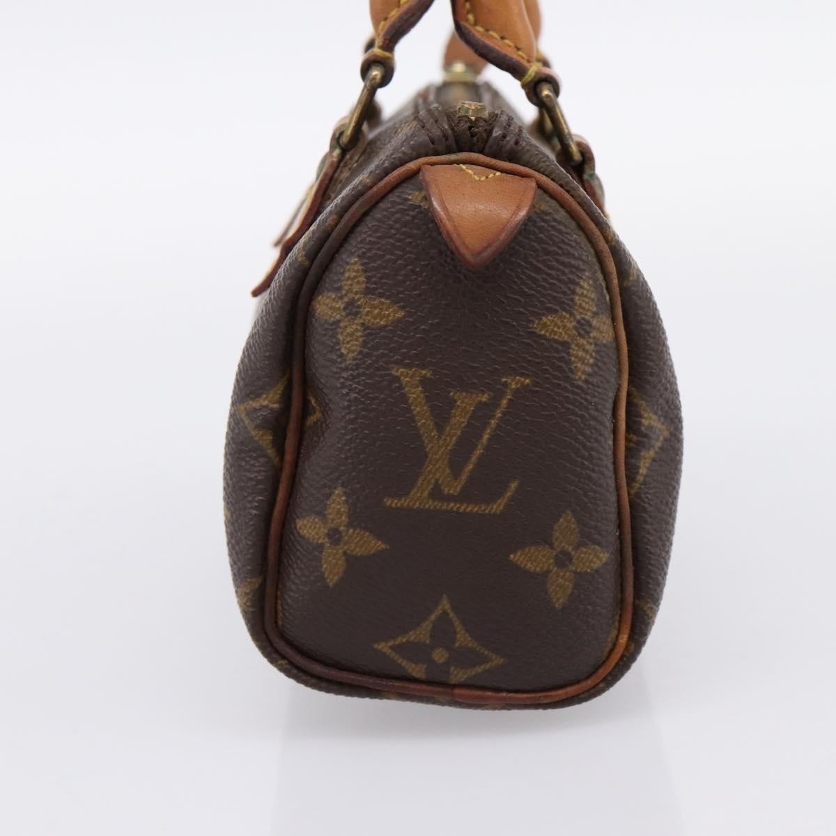 Louis Vuitton Speedy Mini Hl Monogram Canvas Brown Canvas Handbag (Pre-Owned)
