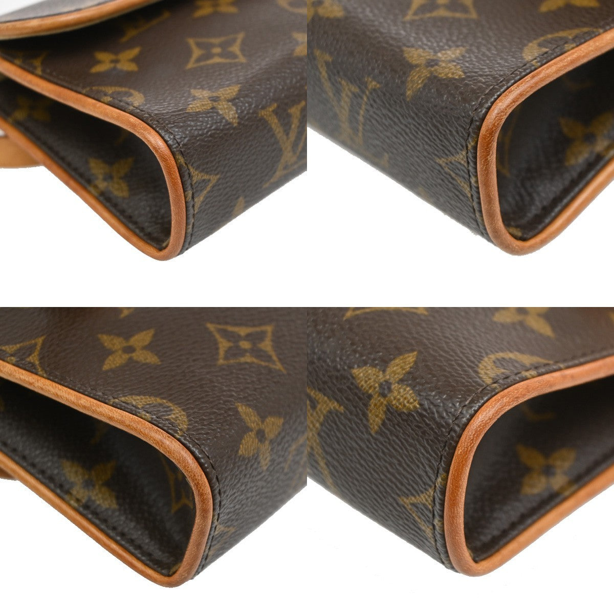 Louis Vuitton Florentine Pochette Canvas Brown Canvas Clutche & Pouche Bag (Pre-Owned)
