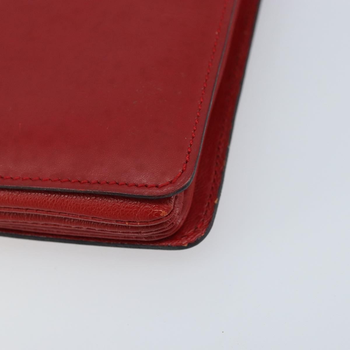 Celine Vintage Leather Red Leather Shoulder Bag Bag (Pre-Owned)