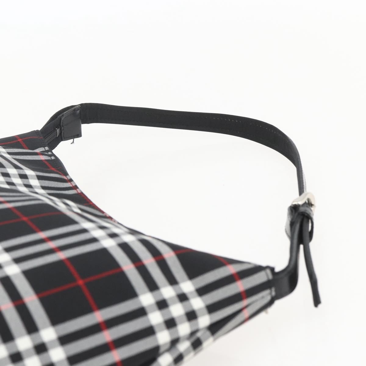 Burberry Nova Check Nylon Black Nylon Handbag (Pre-Owned)