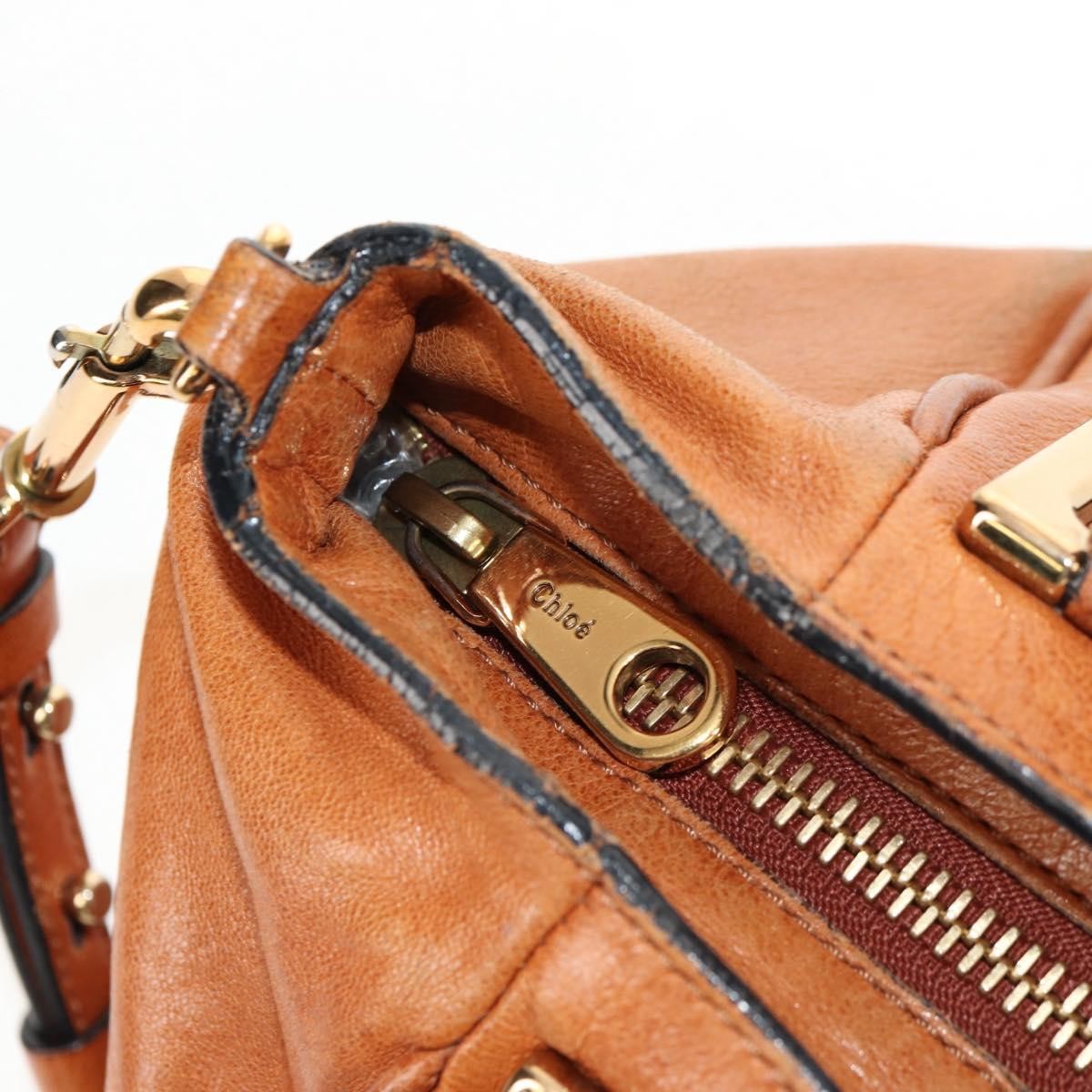 Chloe Ethel Top Handle Leather Brown Leather Handbag (Pre-Owned)